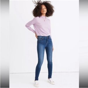 Madewell 10” High Rise Skinny Jeans in Bradshaw Wash 25